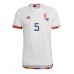 België Jan Vertonghen #5 Voetbalkleding Uitshirt WK 2022 Korte Mouwen